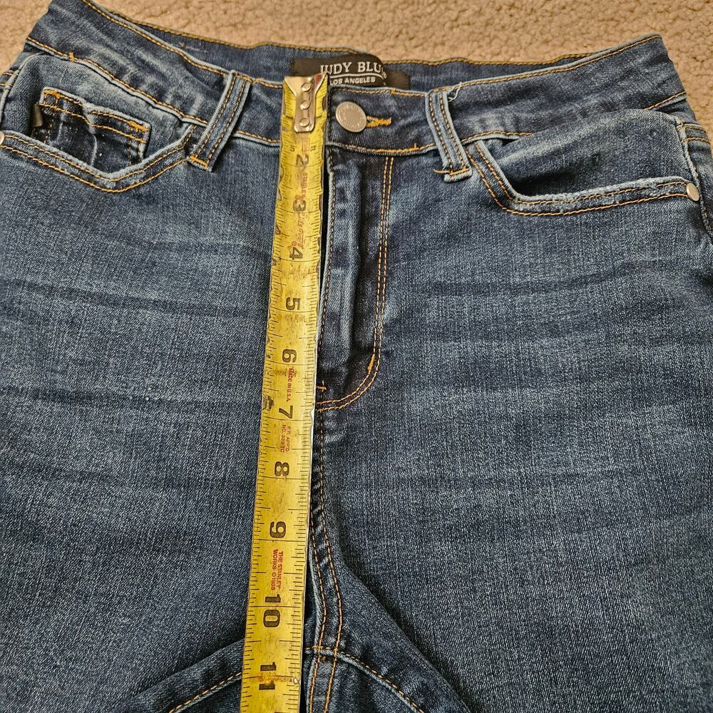 Judy Blue Dark Wash High Rise Cool Denim Boyfriend Jean 5/27 - Picture 5 of 6